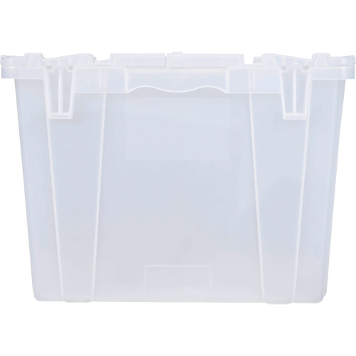 FP243C FliPak Nestable Tote, 26.9" x 16.9" x 12.1", Clear Stor-it Systems
