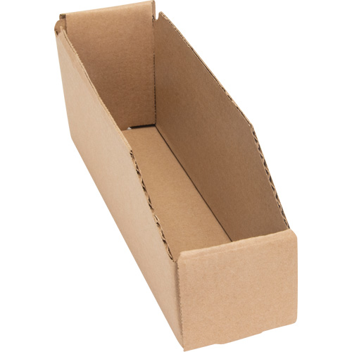 Boîtes profondes en carton ondul&eacute;, 2-7/8" la x 11-1/4" p x 4-1/2" h, Beige Stor-it Systems