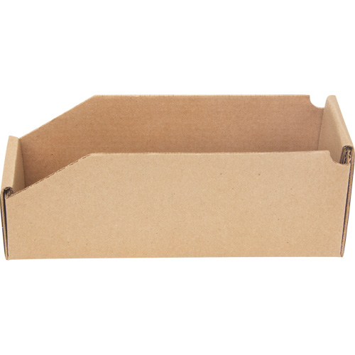 Boîtes profondes en carton ondul&eacute;, 3-3/4" la x 11-1/4" p x 4-1/2" h, Beige Stor-it Systems