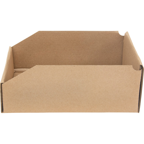 Boîtes profondes en carton ondul&eacute;, 8-3/4" la x 11-1/4" p x 4-1/2" h, Beige Stor-it Systems