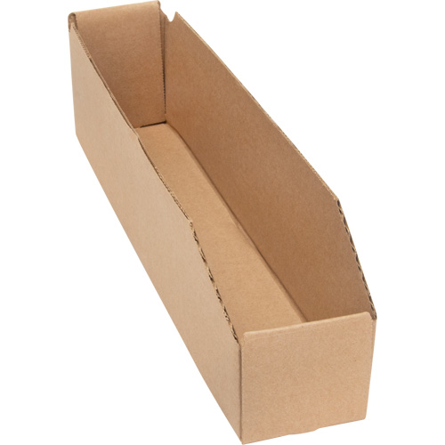 Boîtes profondes en carton ondul&eacute;, 1-7/8" la x 17-1/8" p x 4-1/2" h, Beige Stor-it Systems
