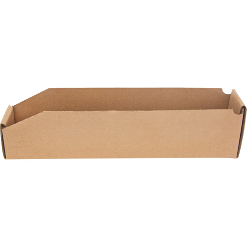 Boîtes profondes en carton ondul&eacute;, 1-7/8" la x 17-1/8" p x 4-1/2" h, Beige Stor-it Systems