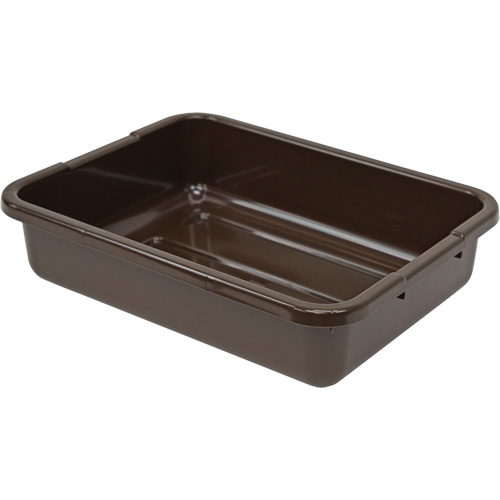 Bac d'entreposage tout usage &agrave; fond rainur&eacute;, 5" ha x 15" p x 21" lo, Plastique, Brun Stor-it Systems