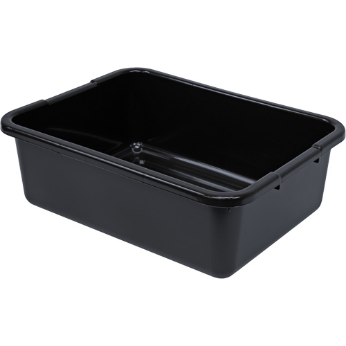 Bac d'entreposage tout usage &agrave; fond rainur&eacute;, 7" ha x 15" p x 21" lo, Plastique, Noir Stor-it Systems