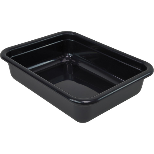 Bac d'entreposage tout usage &agrave; fond plat, 5" ha x 17" p x 22" lo, Plastique, Noir Stor-it Systems