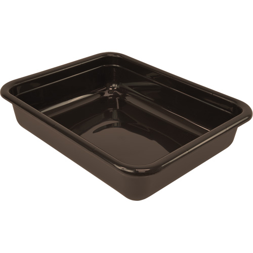Bac d'entreposage tout usage &agrave; fond plat, 5" ha x 15" p x 20" lo, Plastique, Brun Stor-it Systems