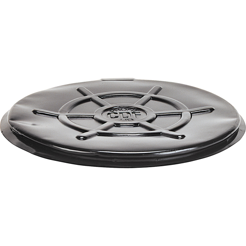 Couvercles protecteurs pour barils, Dessus ouvert, Convient aux 55 gal. US (45 gal. imp.), Noir Stor-it Systems