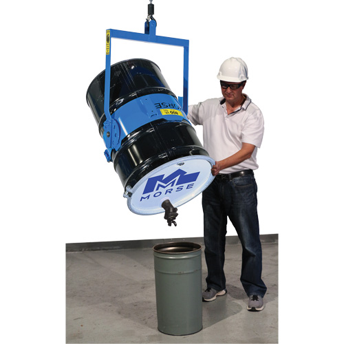 Ensemble de l&egrave;ve-baril manuel inclinable, Baril de 55 gal. US (45 gal. imp.), Capacit&eacute; 800 lb/363 kg Stor-it Systems