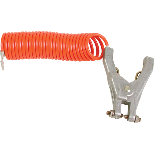 Pinces de mise &agrave; terre a/c&acirc;ble torsad&eacute;, Longueur 120" Stor-it Systems