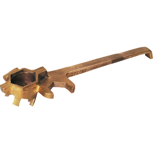 Cl&eacute; anti&eacute;tincelante de luxe pour barils, Ouverture de 1-1/4", Poign&eacute;e 3-1/4", Alliage de bronze Stor-it Systems