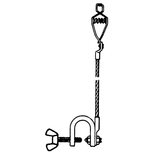 Light-Duty Bonding & Grounding Wire Assemblies - Alligator Clip & Small C-Clamps Stor-it Systems
