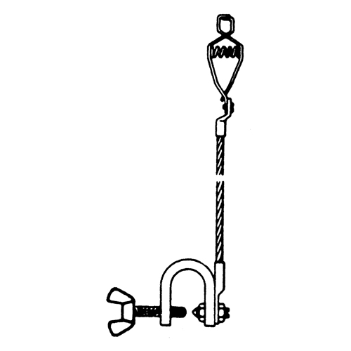 Light-Duty Bonding & Grounding Wire Assemblies - Alligator Clip & Small C-Clamps Stor-it Systems