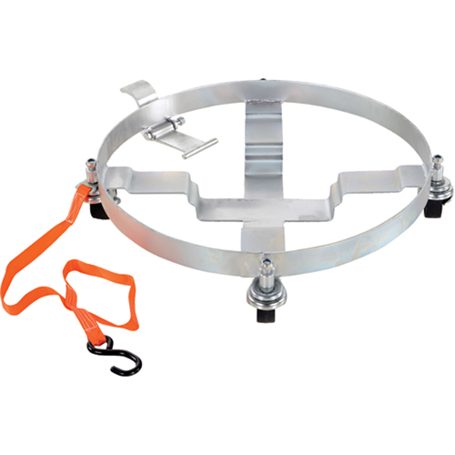 Chariots &agrave; inclinaison pour baril, Acier, Capacit&eacute;e 1200 lb, Diam&egrave;tre 23-1/2", Roue en Fonte Stor-it Systems