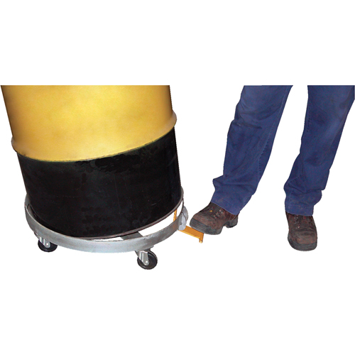 Chariots &agrave; inclinaison pour baril, Acier, Capacit&eacute;e 1200 lb, Diam&egrave;tre 23-1/2", Roue en Fonte Stor-it Systems