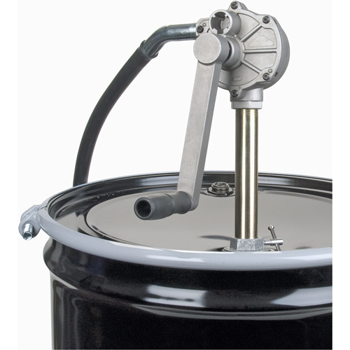 Pompes rotatives pour barils, Aluminium, Pour capacit&eacute; 15-55 gal., 6-3/4 oz par r&eacute;volution Stor-it Systems