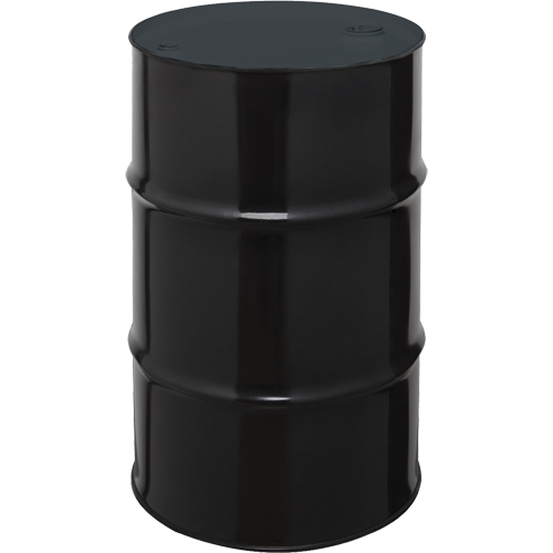 Steel Drums, 55 US gal (45 imp. gal.), Unlined, Black, Closed Top, 1A1/X1.8/300, 20 Gauge Stor-it Systems