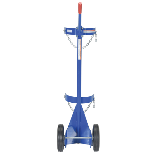 Chariot pour bouteille de gaz, Roues Caoutchouc, Base de 12" la x 15-1/2" lo, 500 lb Stor-it Systems
