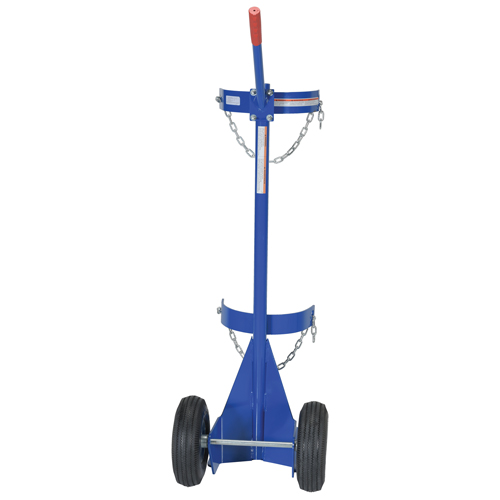 Chariot pour bouteille de gaz, Roues Pneumatique, Base de 12" la x 15-1/2" lo, 500 lb Stor-it Systems