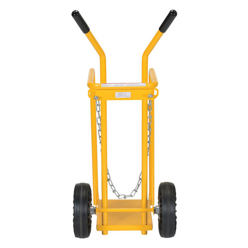 Chariot pour bouteille de gaz, Roues Caoutchouc moul&eacute;, Base de 9-13/16" la x 16" lo, 150 lb Stor-it Systems