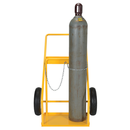 Chariot pour bouteille de gaz, Roues Caoutchouc, Base de 22" la x 14-1/8" lo, 250 lb Stor-it Systems