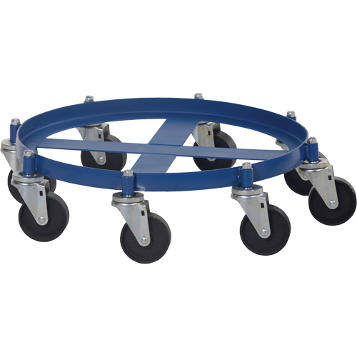 Chariot pour baril octogonal, Acier, Capacit&eacute;e 2000 lb, Diam&egrave;tre 27-1/16", Roue en Fonte Stor-it Systems