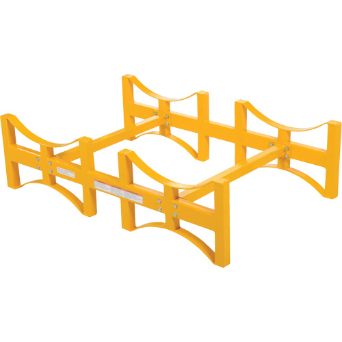 Porte-barils empilable en acier, 2 barils, Capacit&eacute; de 1600 lb, 45-1/2" la x 29-7/8" p x 12-3/4" h Stor-it Systems