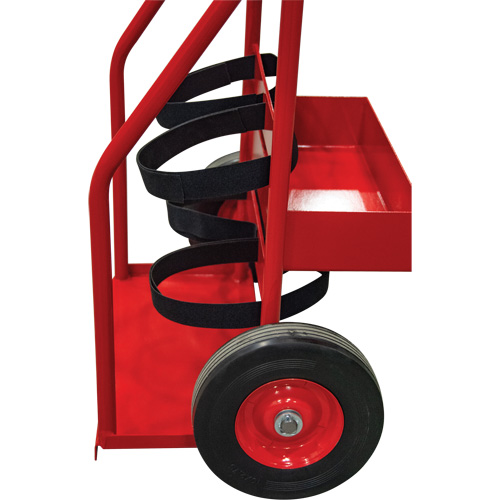 Hot Works Fire Prevention Cart, Semi-Pneumatic Wheels, 17.75" W x 8.9" L Base, 100 lbs. Stor-it Systems