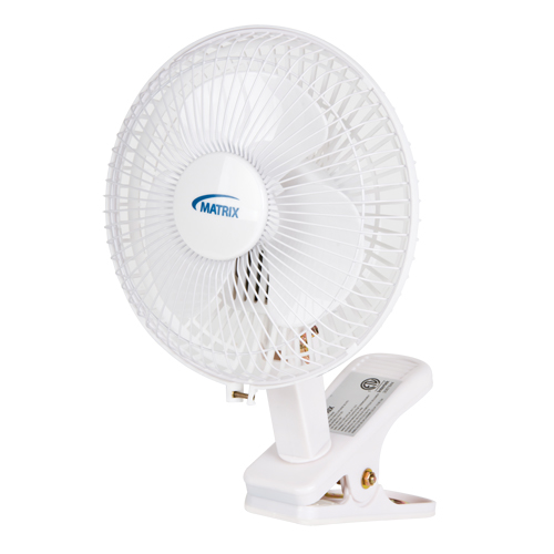 Ventilateur &agrave; pince & de bureau, Diam&egrave;tre 6", 2 vitesses Stor-it Systems
