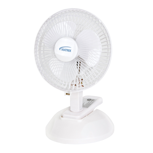 Ventilateur &agrave; pince & de bureau, Diam&egrave;tre 6", 2 vitesses Stor-it Systems