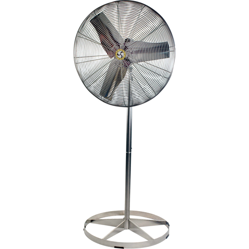 Ventilateurs &agrave; circulation d'air en acier inoxydable, lavables &agrave; grande eau pour service alimentaire, Industriel, 1 Vitesses, Diam&egrave;tre de 24" Stor-it Systems