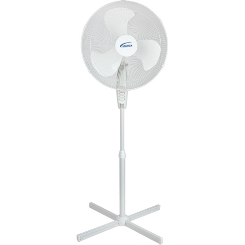 Ventilateur oscillant sur socle, Commercial, 3 Vitesses, Diam&egrave;tre de 18" Stor-it Systems
