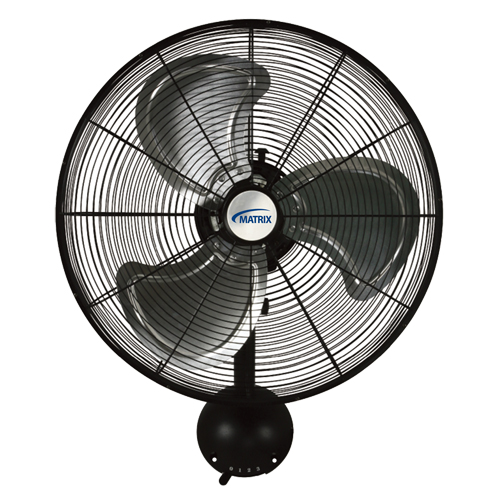 High-Velocity Oscillating Wall Fan, Industrial, 3 Speed, 20" Diameter Stor-it Systems