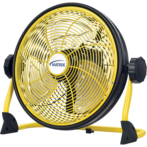 Rechargeable Indoor/Outdoor Fan with USB port, Commercial, Variable Speed, 12" Diameter Stor-it Systems