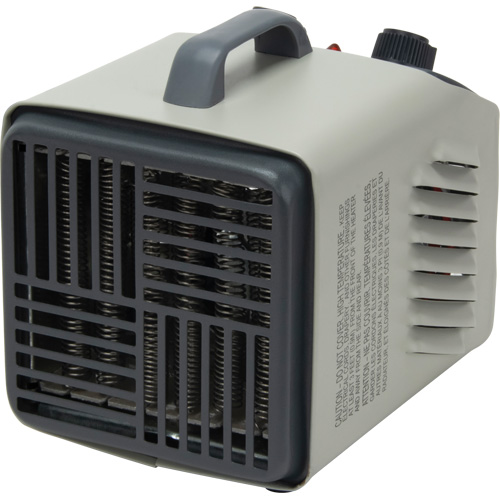 Radiateur portatif m&eacute;tallique datelier avec thermostat, Soufflant, &eacute;lectrique Stor-it Systems