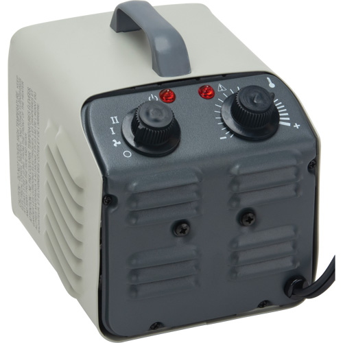 Radiateur portatif m&eacute;tallique datelier avec thermostat, Soufflant, &eacute;lectrique Stor-it Systems