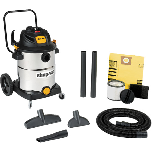 Aspirateur humide/sec en acier inoxydable pour l'atelier, 120 V, Capacit&eacute; 16 gal. Stor-it Systems