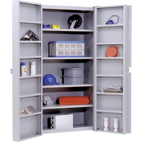 Armoires robustes &agrave; portes creuses, 38" la x 24" p x 72" h, 4 tablettes Stor-it Systems