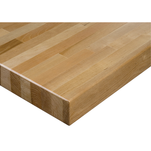Laminated Hardwood Workbench Top, 72" W x 36" D, Square Edge, 1-3/4" Thick Stor-it Systems