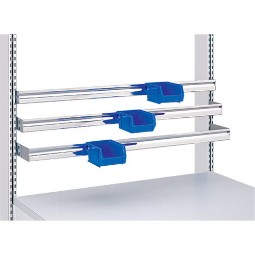 Postes de travail modulaires ergonomiques - Rails pour bacs &agrave; pi&egrave;ces de service l&eacute;ger Stor-it Systems