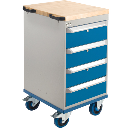 Mobile Cabinet Benches- Assembly Kits, Single Stor-it Systems