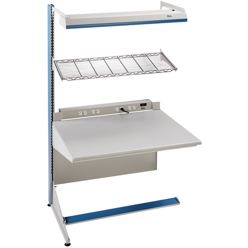 Arlink Preconfigured Workstation, 36" W x 28" D x 84" H, Single Sided Add-On Stor-it Systems