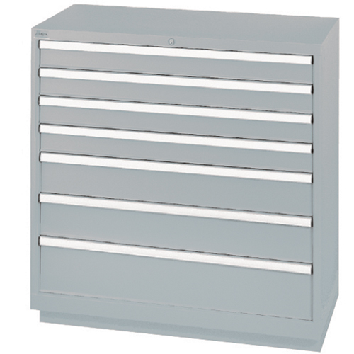 Drawer Cabinets, 7 Drawers, 40-1/4" W x 22-1/2" D x 41-3/4" H, Grey Stor-it Systems