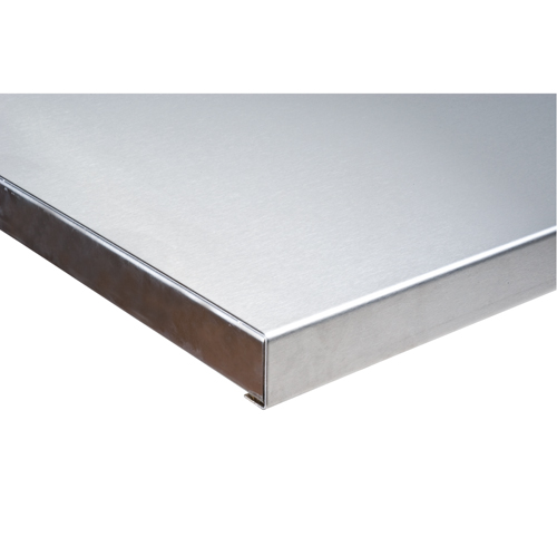 304 Stainless Steel Wood-Filled Workbench Tops, 24" D x 60" W, 1-3/4" Thick Stor-it Systems