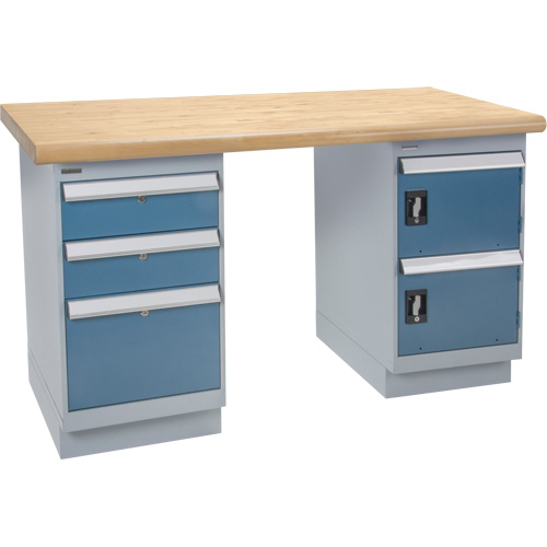 &eacute;tabli, Porte & tiroirs, Cap 2500 lb, 72" la x 36" p, 34" h Stor-it Systems