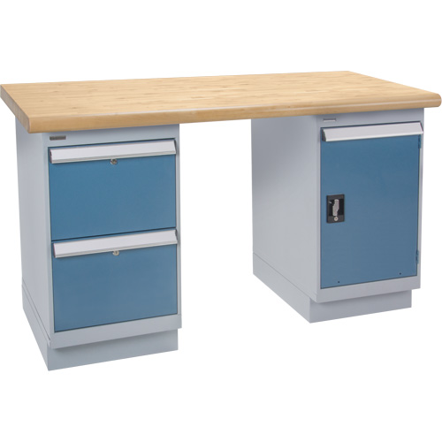 &eacute;tabli robuste, Porte & tiroirs, Cap 1500 lb, 60" la x 36" p, 34" h Stor-it Systems