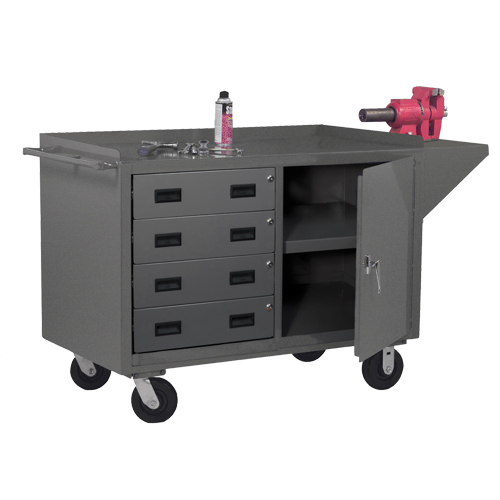 Mobile Workbench Cabinet, Steel Surface Stor-it Systems