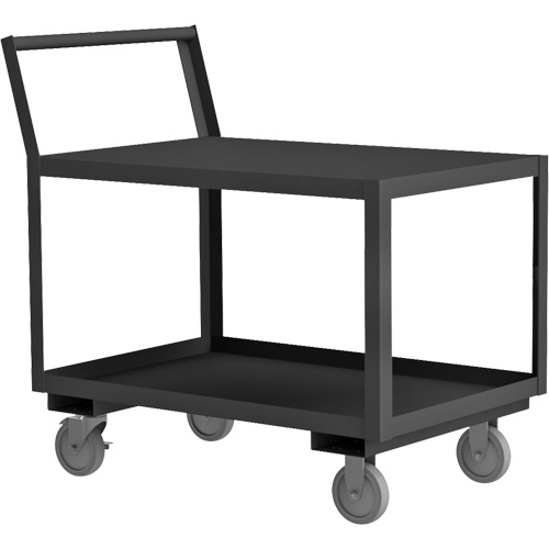 Low Deck Service Truck, 2 Tiers, 18-1/4" W x 33" D x 37-1/2" H, 1200 lbs. Cap. Stor-it Systems