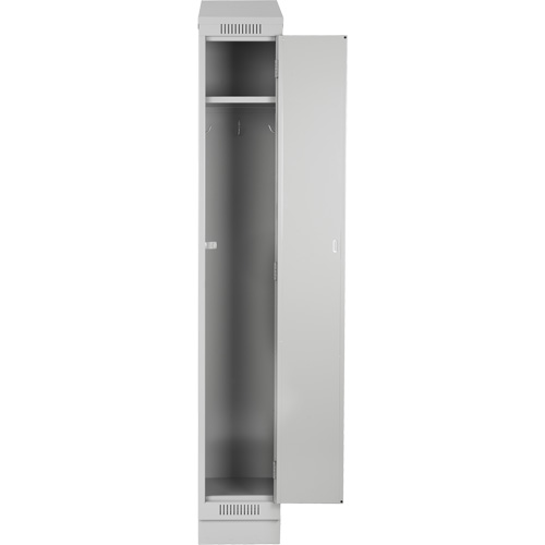 Clean Line Lockers, 3 -tier, Bank of 4, 48" x 18" x 76", Steel, Charcoal, Rivet (Assembled) Stor-it Systems