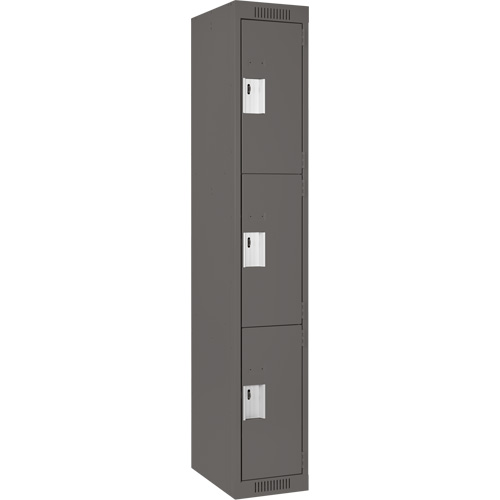 Casiers Clean Line, 3 niveaux, 12" x 18" x 72", Acier, Charbon, Rivet (assembl&eacute;) Stor-it Systems