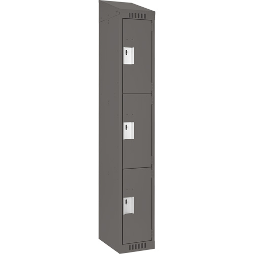 Casiers Clean Line, 3 niveaux, 12" x 18" x 78", Acier, Charbon, Rivet (assembl&eacute;) Stor-it Systems
